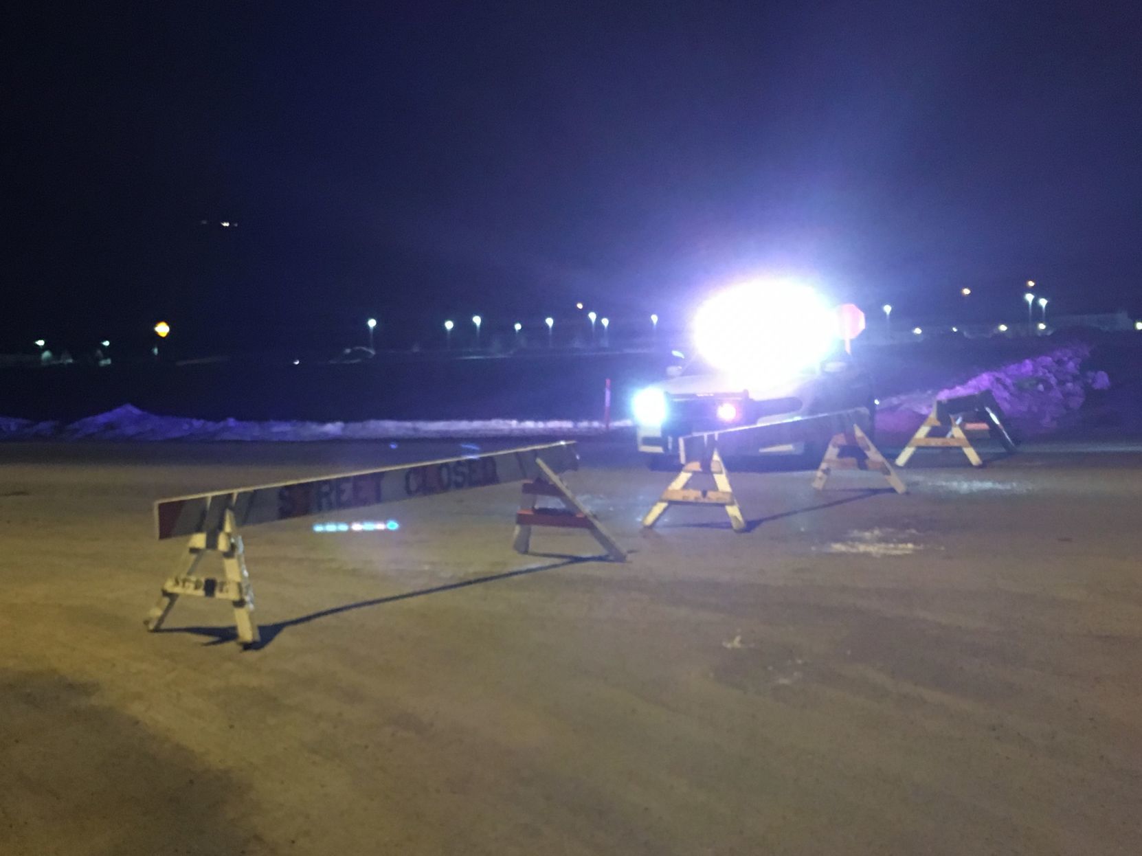 Road blocked off